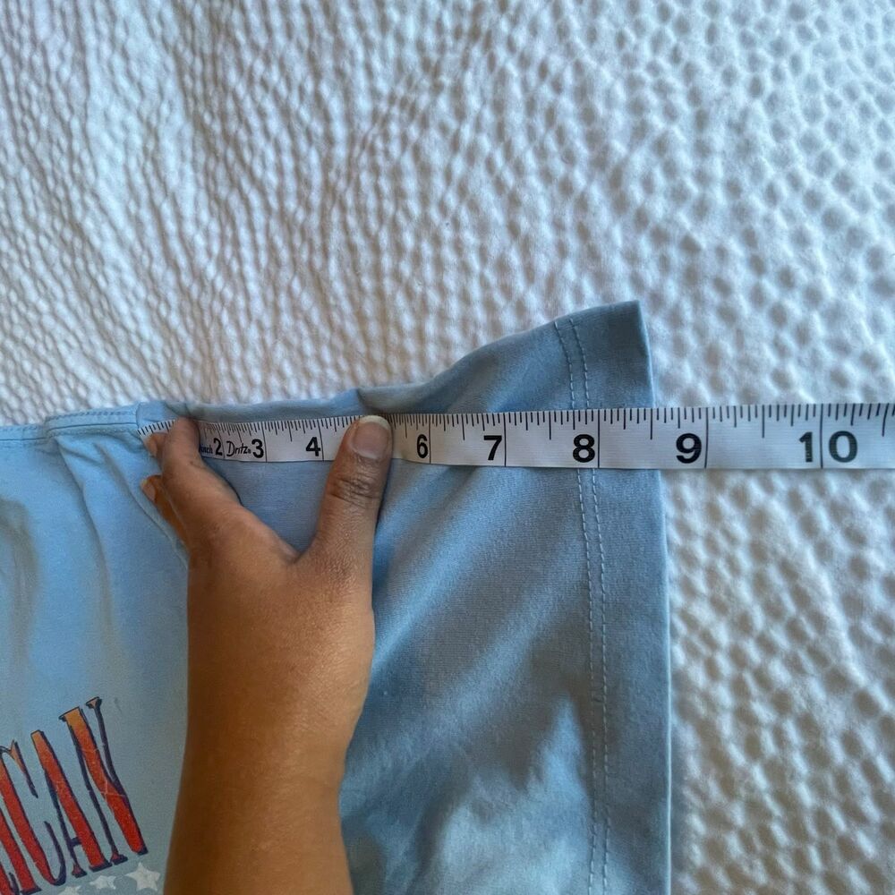 Wonder Nation Boys Size XXL 18 Light Blue American Muscle Car Graphic T-Shirt - Picture 7 of 7